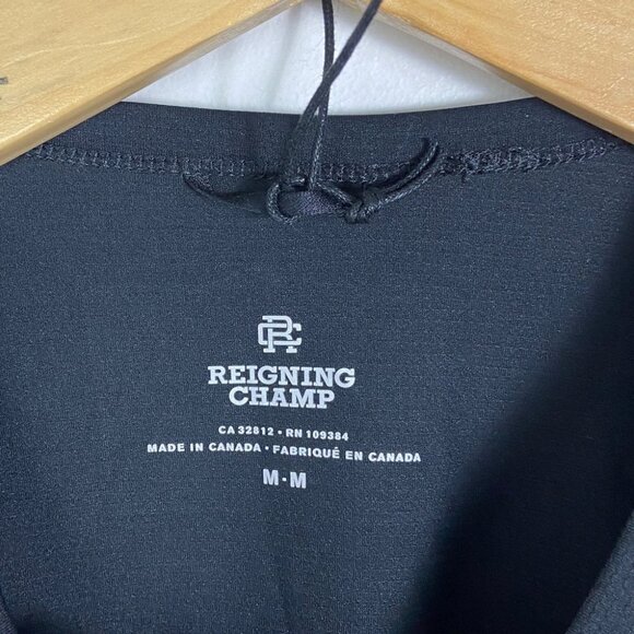 NEW Reigning Champ Long Sleeve Black Training Shirt Size Medium Crewneck Revolve - Picture 4 of 10